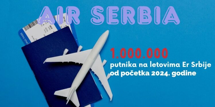Er Srbija prevezla više od milion putnika od početka 2024. godine
